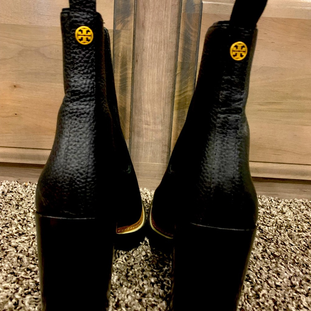 Tory Burch black booties size 7.5 worn once!